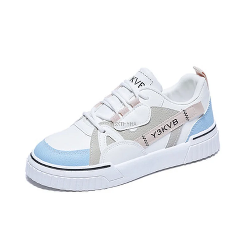 

Женские кроссовки с вулканизированной подошвой, кроссовки на шнуровке, удобная прогулочная обувь, Повседневные Дышащие, 2021