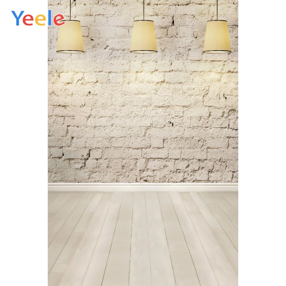 Виниловый фон для детской фотосъемки с изображением белой стены и пола |