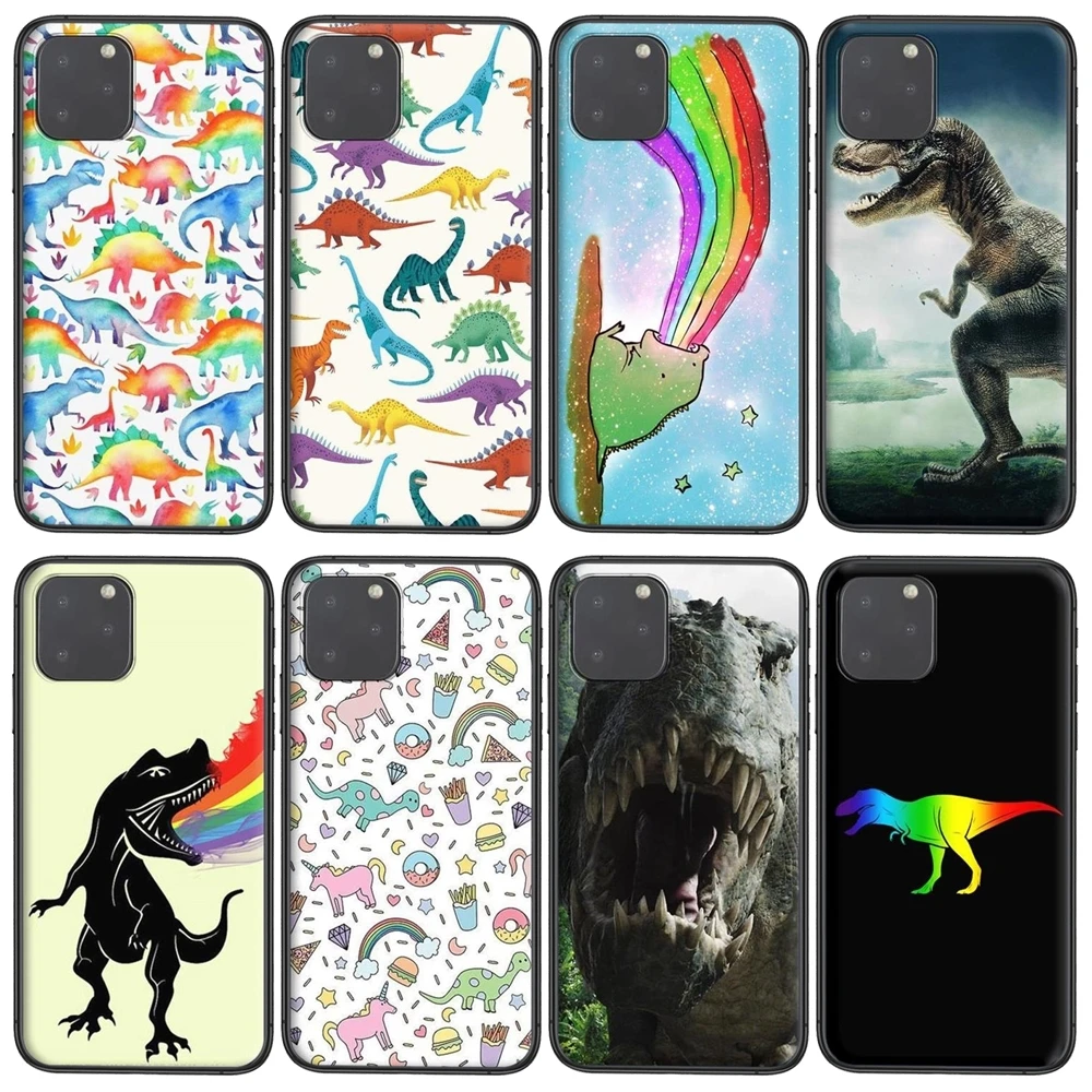 Черный Модный чехол дешевый мужской Радужный Динозавр для Mate 40 30 20X 10 lite plus pro Nova 8