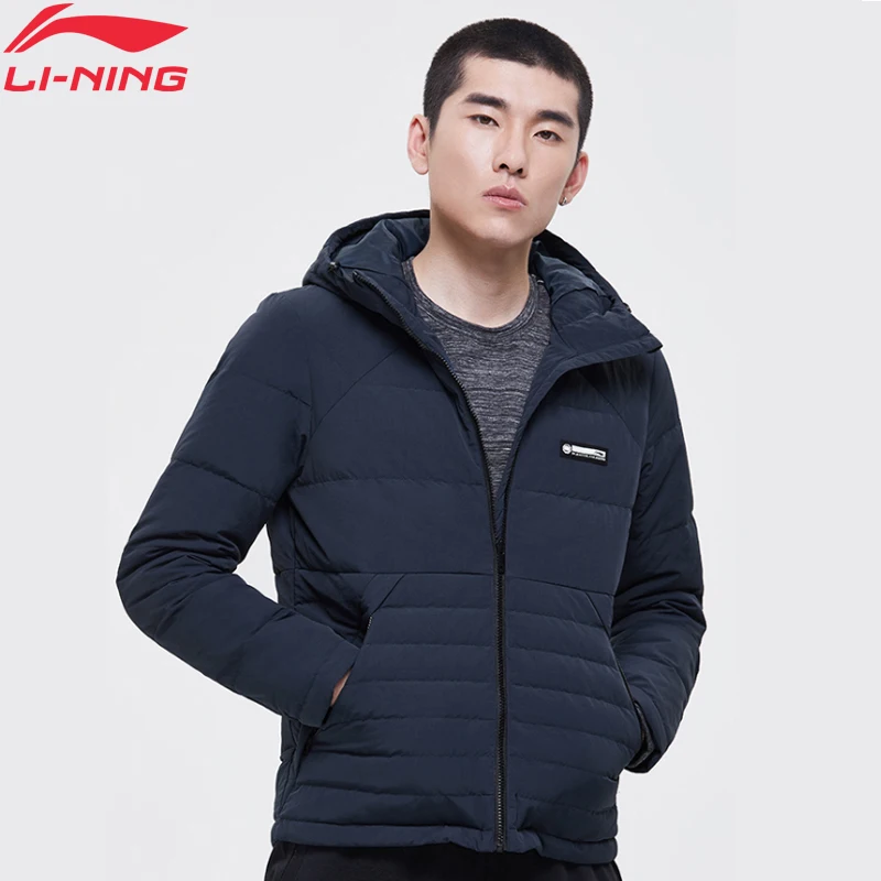 Мужская короткая пуховая куртка Li Ning BAD FIVE с защитой от умного утиного пуха теплая