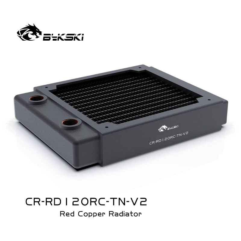 

Bykski 30mm Thick 120mm Length Copper Single Row Radiator Computer Water Discharge Liquid Heat Sink for 12cm Fans B-RD120-TN