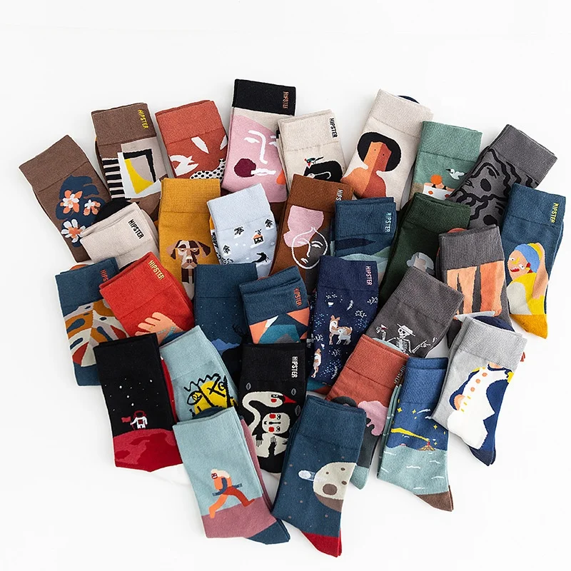 

Japanese Style Socks New Design Combed Socks Warm Cotton Socks for Unisex