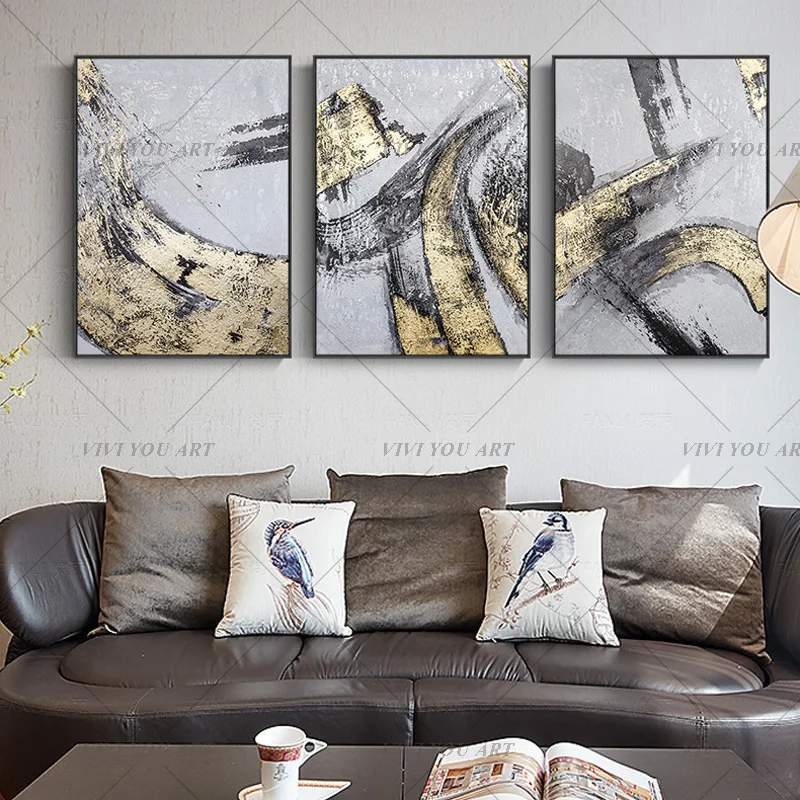 Новинка 100% современная абстрактная картина маслом на холсте ручная роспись 3