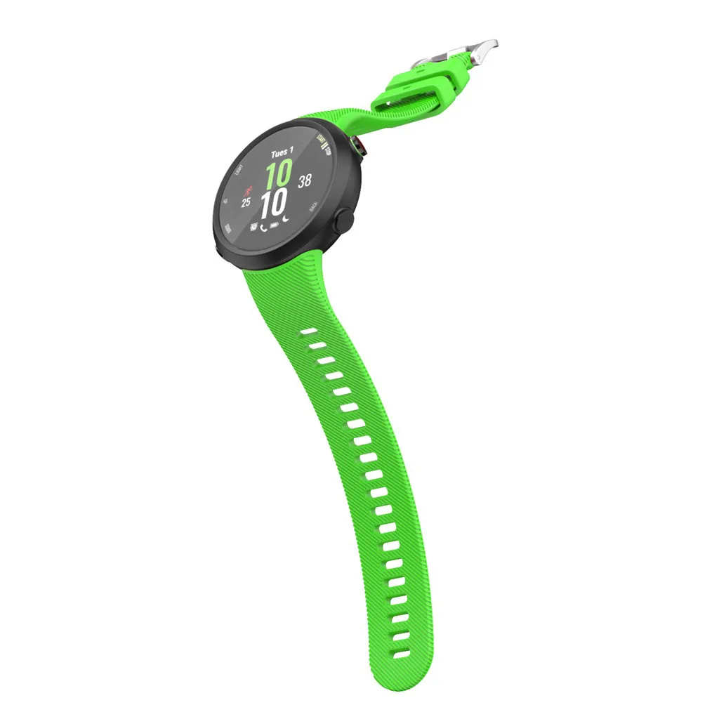Для Garmin Forerunner 45 45S спортивный мягкий силиконовый сменный ремешок для наручных часов Смарт-часы носимые Аксессуары#1019