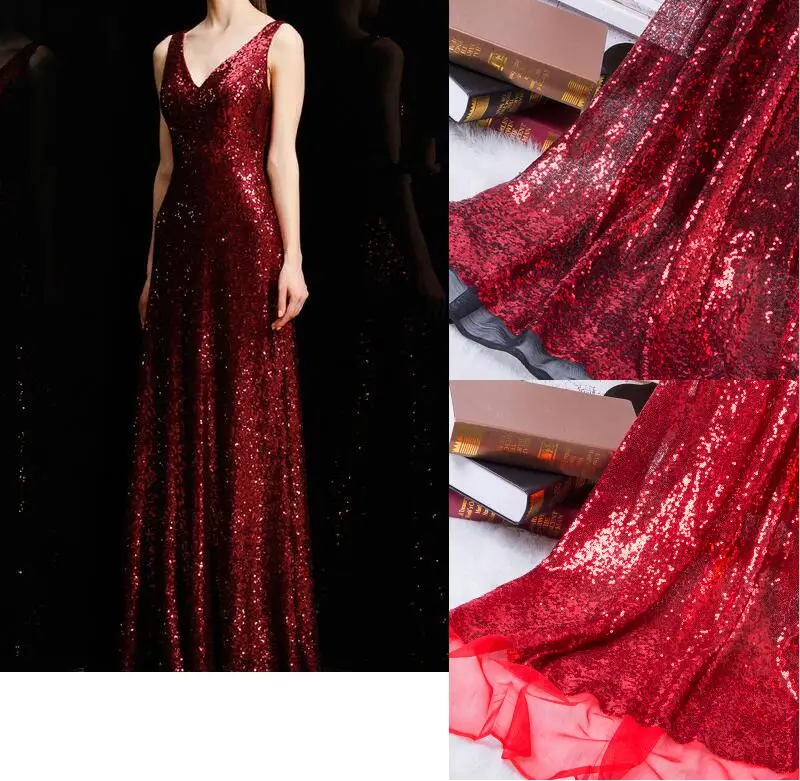 Серебряная/Золотая ткань с блестками вышитая сетка из спандекса африканские