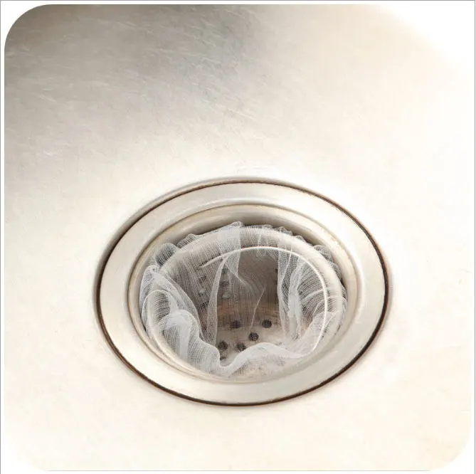 30/100 шт одноразовый фильтр-мешок для Кухня Ванная комната мусора фильтры раковины