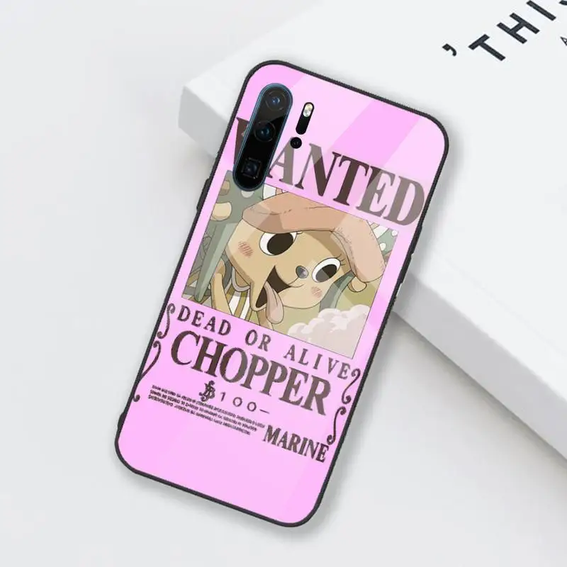 

One Piece Anime Phone Case Tempered glass for Huawei Honor Mate P 9 10 20 30 8X 7A V10 Pro Plus Lite NOVA 3E 3I 5 5I Pro