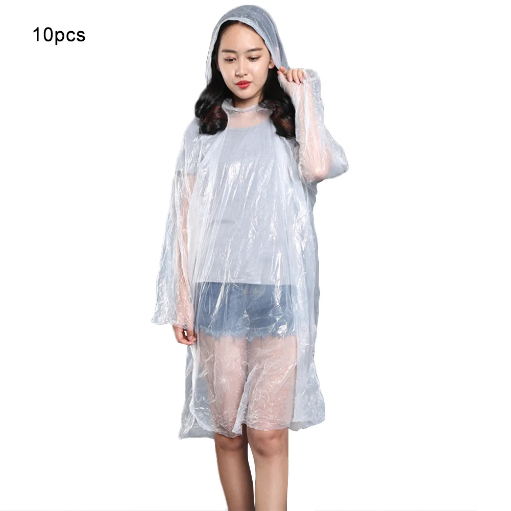 

2020 new type dustproof and anti-fog 10-piece set disposable waterproof outdoor hiking camping emergency raincoat poncho