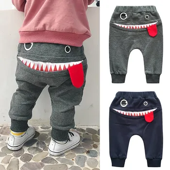 Baby Children Kids Boys Girls Cartoon Shark Tongue Harem Pants Trousers Pants Clothing Clothes Among Kids Girl Boy Party Gift 1