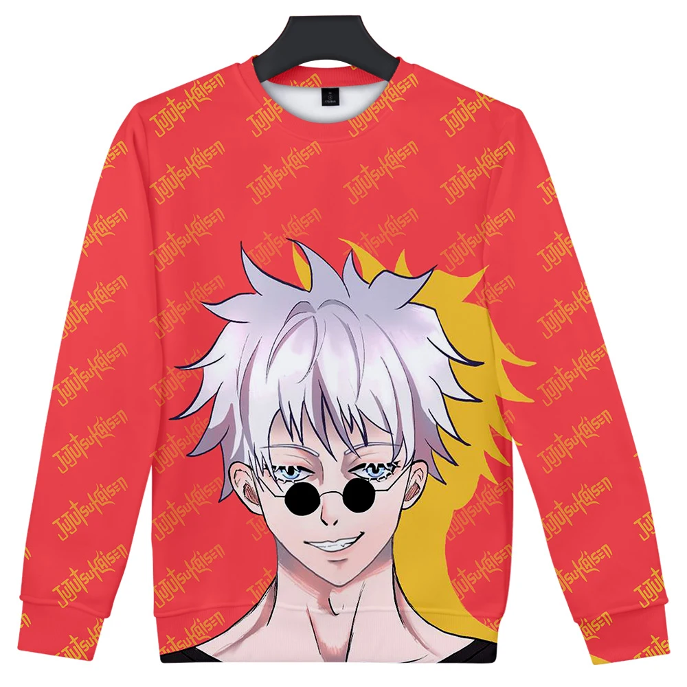 

Jujutsu Kaisen Hoodie Sweatshirt Anime 3D Print O-neck Collar Pullovers Regular Sleeve Style Casual Style Oversized Hoodie