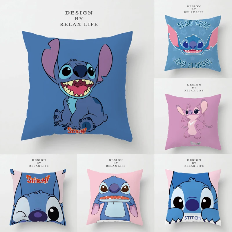 

Наволочка для подушки Disney Stitch «Холодное сердце 2», Эльза, Анна, Мультяшные декоративные наволочки для сна на кровать, диван, подарок для детей на день рождения