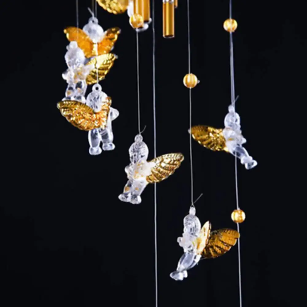

60% Dropshipping!!Love Angel Cupid Wind Chime Tube Hanging Ornament House Warm Gift Home Decor