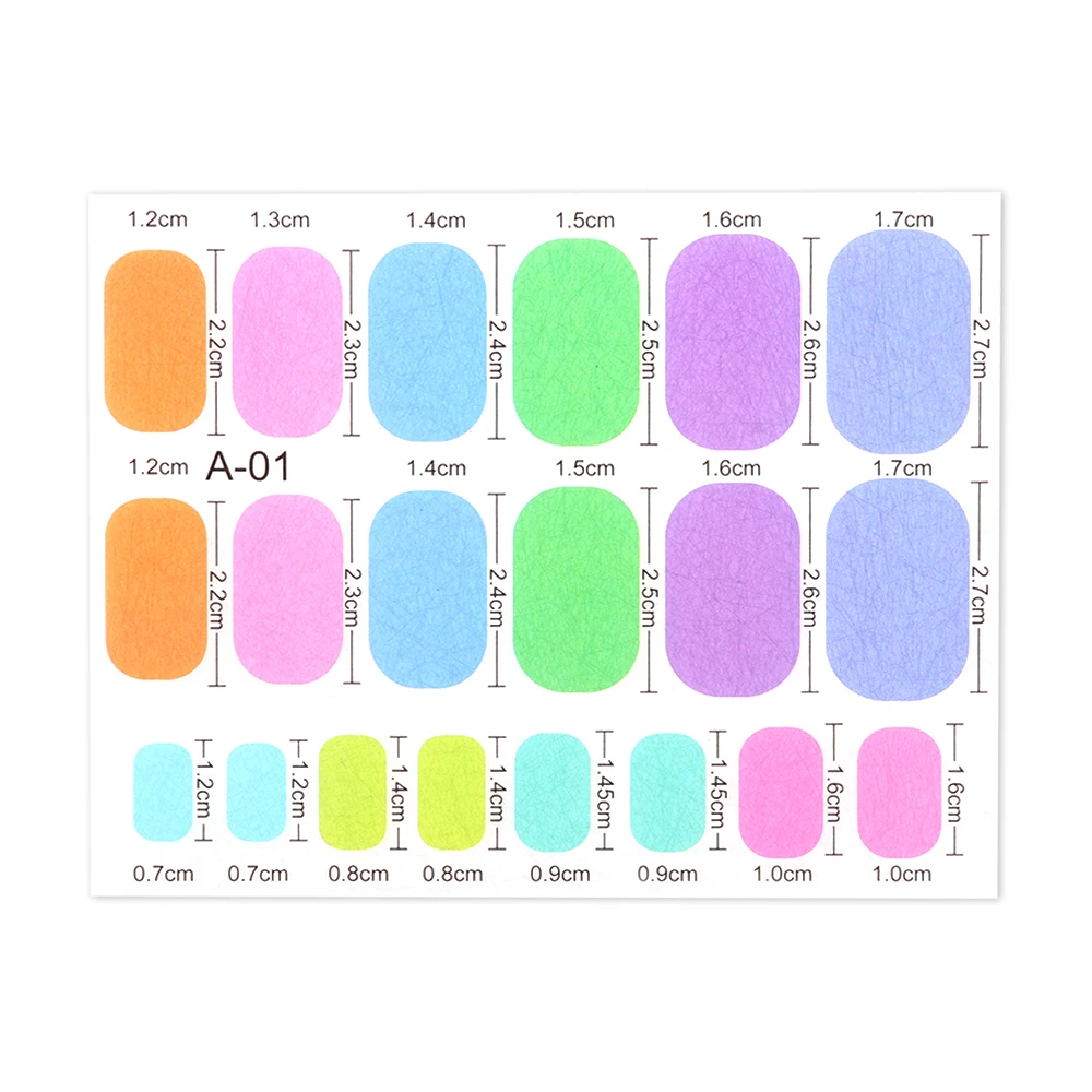 1 bag NEW Non-Woven Silk For Nails Extension Forms UV Gel Builder Oval French Fiberglass Toenails Nail Extensions Tools Decor