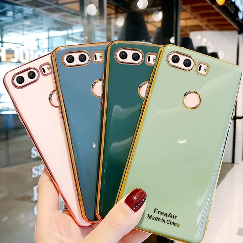 

Luxury Silicone Case For Huawei honor 9 lite phone Case For Honor9 lite Cover Shockproof Stand Holder Case p8 Lite 2017 Capa