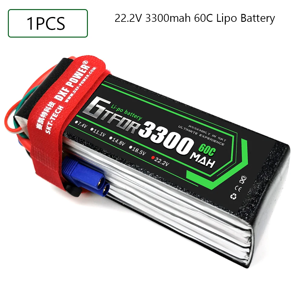 GTFDR Lipo батарея 22 2 V 3300MAH 60C 120C AKKU 6S LiPo Deans для грузовика fpv Дрон Rc Вертолет Лодка 1/8