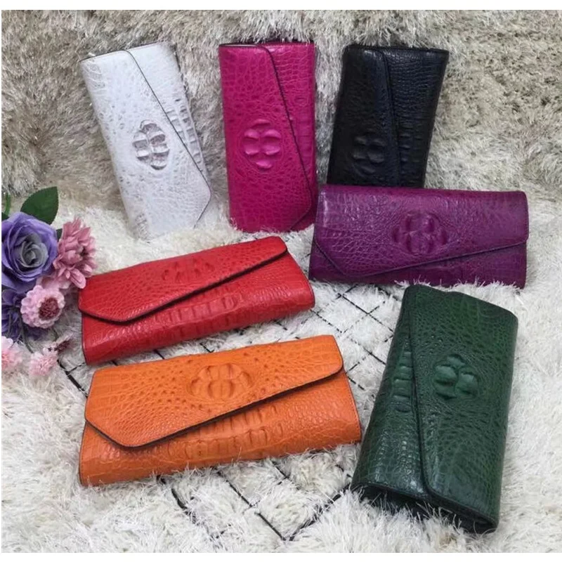 Женский клатч-конверт из натуральной крокодиловой кожи | Сумки на плечо