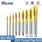 Метчик XCAN M2M2.5M3M3.5M4M5M6 с титановым покрытием