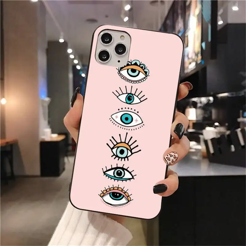 fashion evil eye phone case for iphone 12 pro max 11 pro xs max 8 7 6 6s plus x 5s se 2020 xr case free global shipping