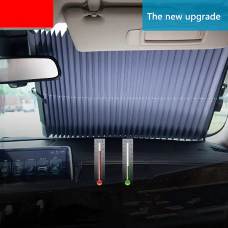 Автомобильный Выдвижной солнцезащитный козырек переднее ветровое стекло чехол