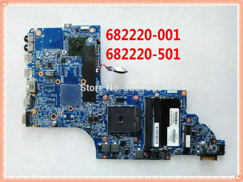 Материнская плата DDR3 для ноутбука HP PAVILION DV7 7000 7010US 7023CL 7115NR 7121NR 682220 001 501|Материнские