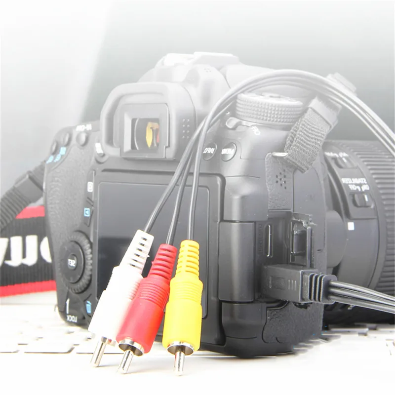 Камера Canon AV video line 500D 550D 600D 650D 700D 750D цифровая зеркальная камера tv line|Кабели