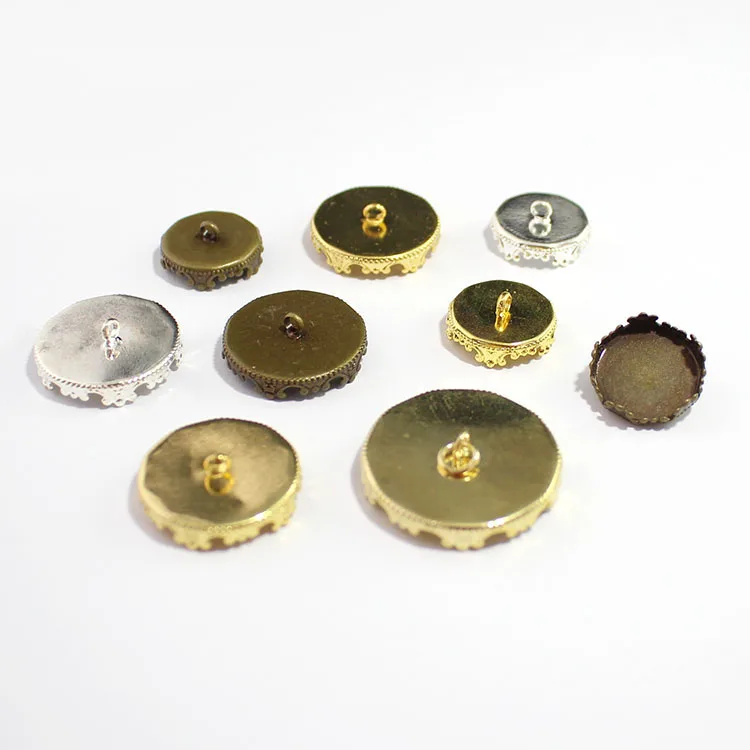 

10PCS/lot 15/20/25mm Cameo Setting Cabochon button Base Pendant Tray jewelry findings Cameo Cabochon Base Setting Jewelry Access