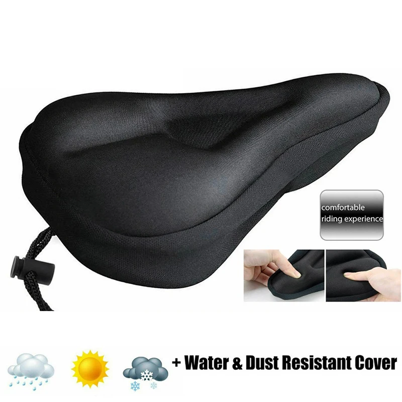 

Bicycle Seat Breathable Bicycle Saddle Seat Soft Thickened Mountain Silicone Bike Saddle Seat Cushion Cycling Pad Cushion Cover