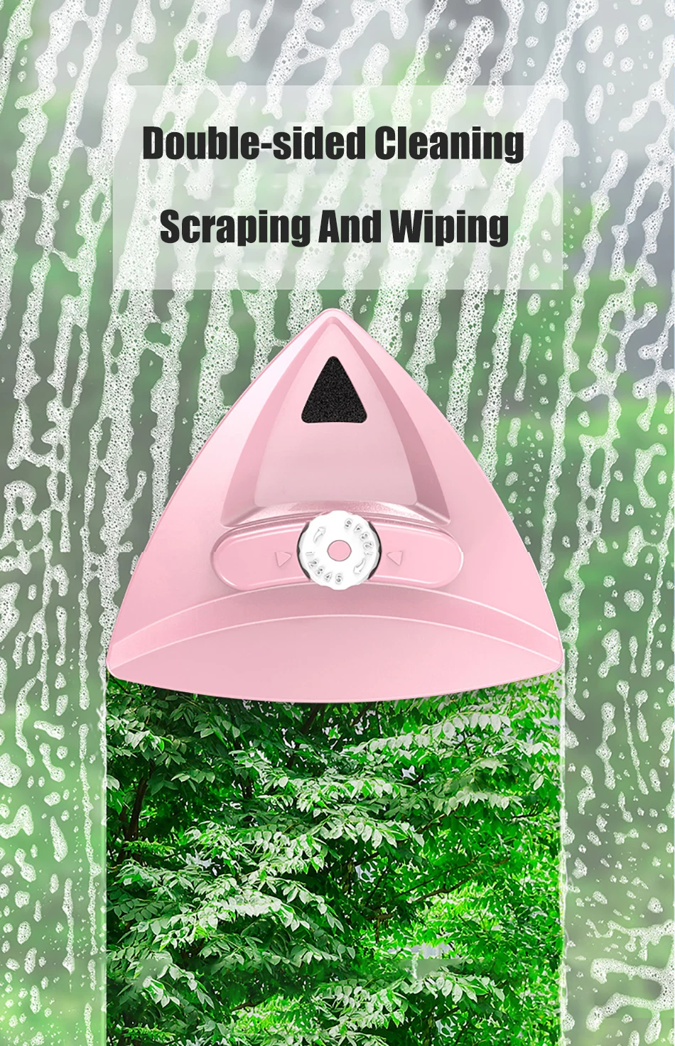 

Double Side Magnetic Glass Wiper For Windows Outside Window Cleaning Brush Glass Cleaner Magnets Household Cleaning Tools