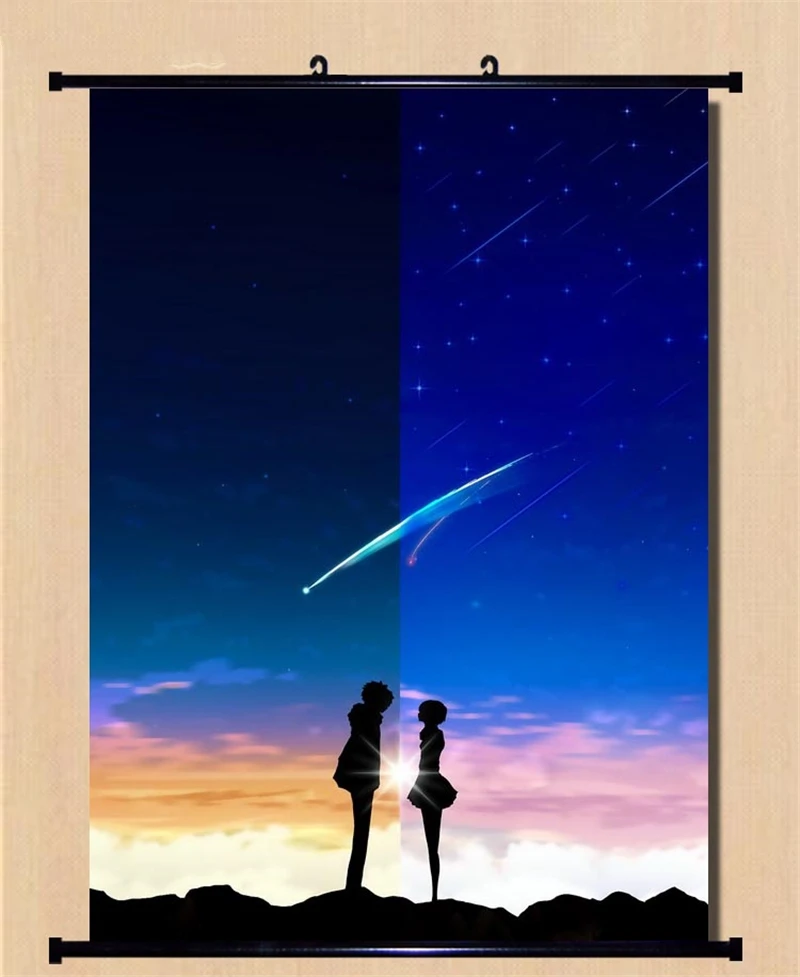 1 шт. японское аниме мультфильм ваше имя. Плакат с принтом картина прокрутки