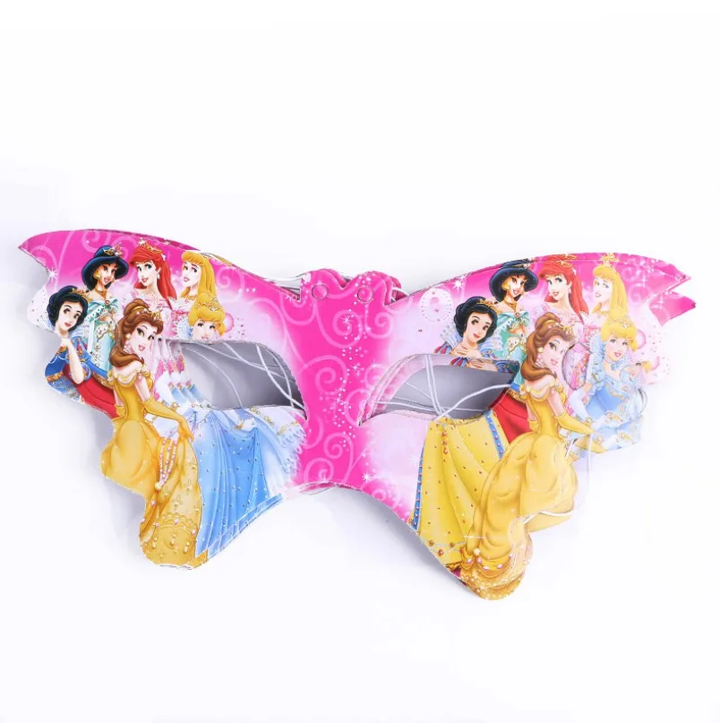 mask 10pcs 1 X Принцесса София/Аврора/Белоснежка/Эльза/Анна, кекс, топперы, юбка ручной работы украшение торта, подарок на день рождения для девочки - Цвет: mask 10pcs