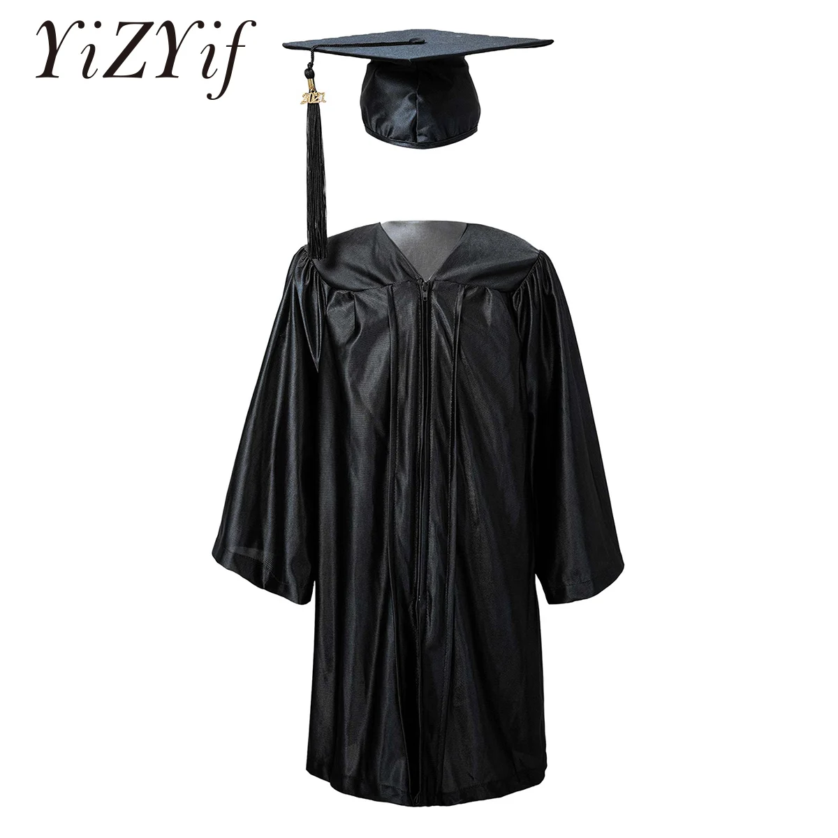 

Детское платье для начальной школы для мальчиков и девочек с бахромой и шапочкой для детей, студентов, костюм для ролевых игр, наряд, наряды