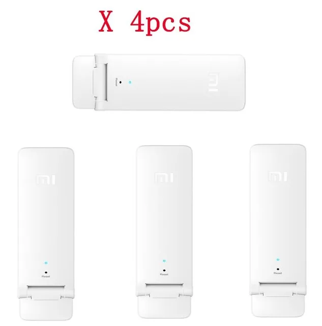 4pcs Новая версия Xiaomi Wi-Fi ретранслятор 2 усилитель-удлинитель 300 Мбит/с Amplificador Беспроводной WI-FI расширитель для mi фрезерный станок - Цвет: 4pcs