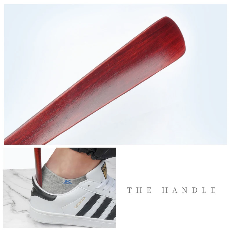 55cm 70cm Professional Wooden Shoe Horn Flexible Long Handle Shoehorn Useful Shoe Lifter Professional Shoe Spoon Home Tools