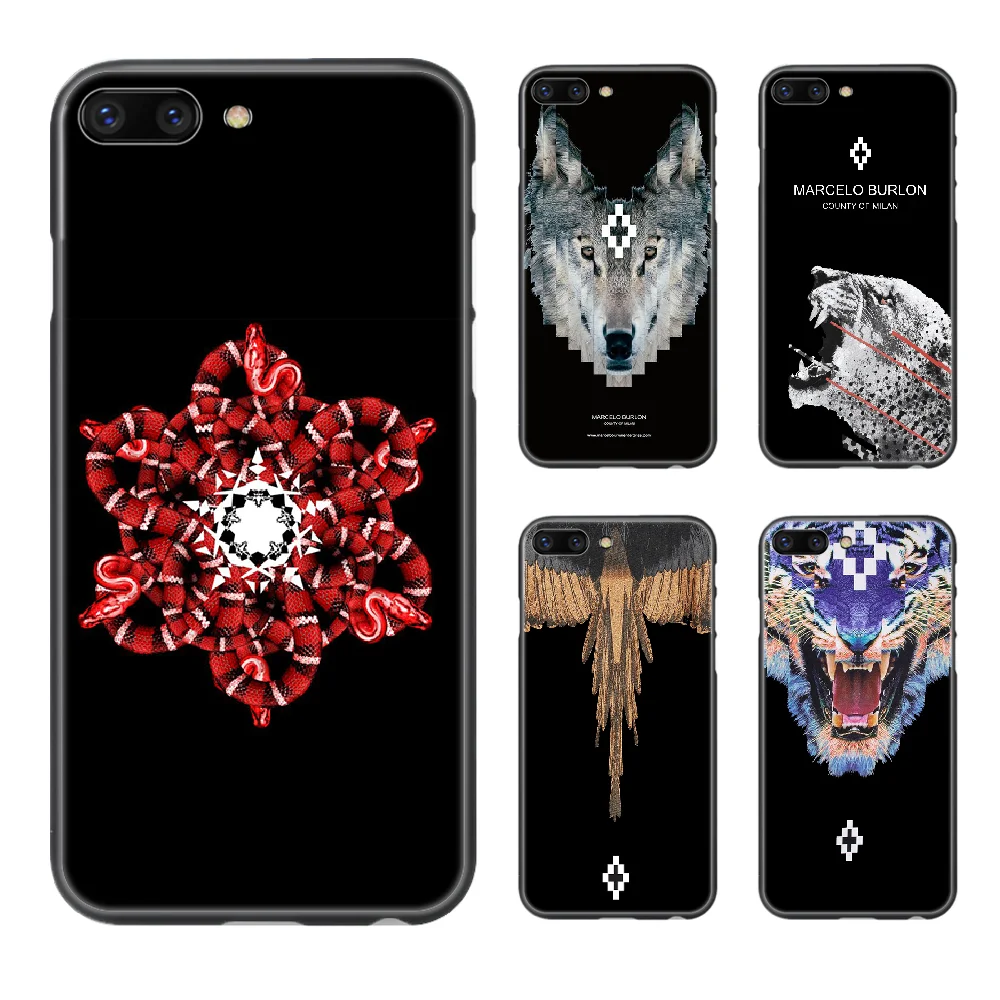 Чехол для телефона Marcelo Wings Tiger корпус iphone 5 5s se 2 6 6s 7 8 plus X XS XR 11 PRO MAX черный красивый