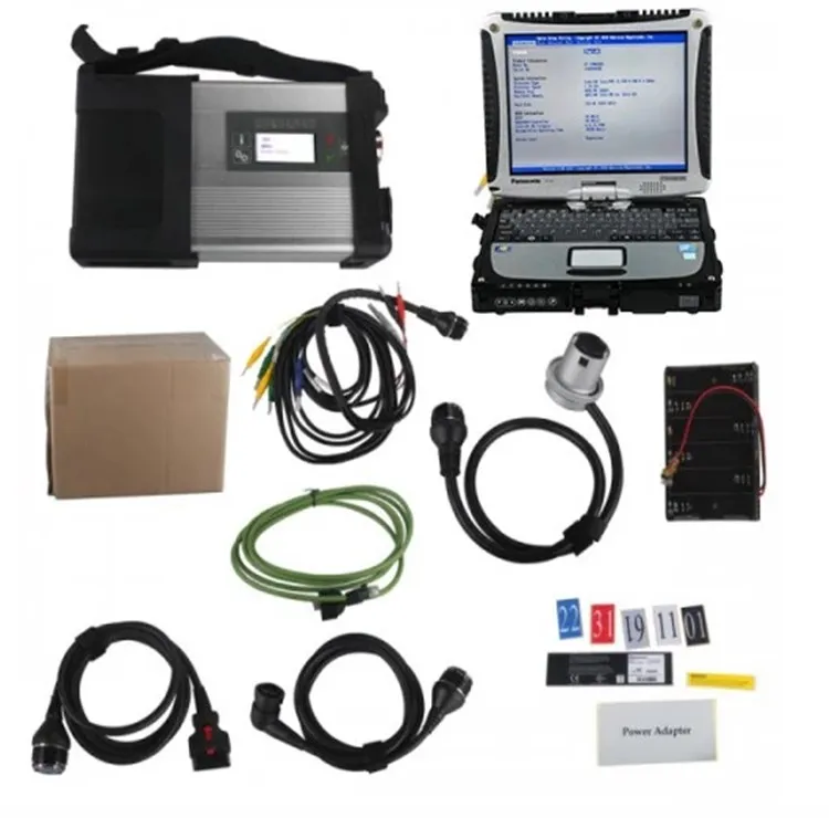 

MB SD C5 Connect Compact 5 Star auto diagnostic tool scanner with Panasonic CF19