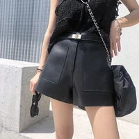 factory new arrival 2021 real sheepskin leather shortswomen casual genuine leather shorts free shipping