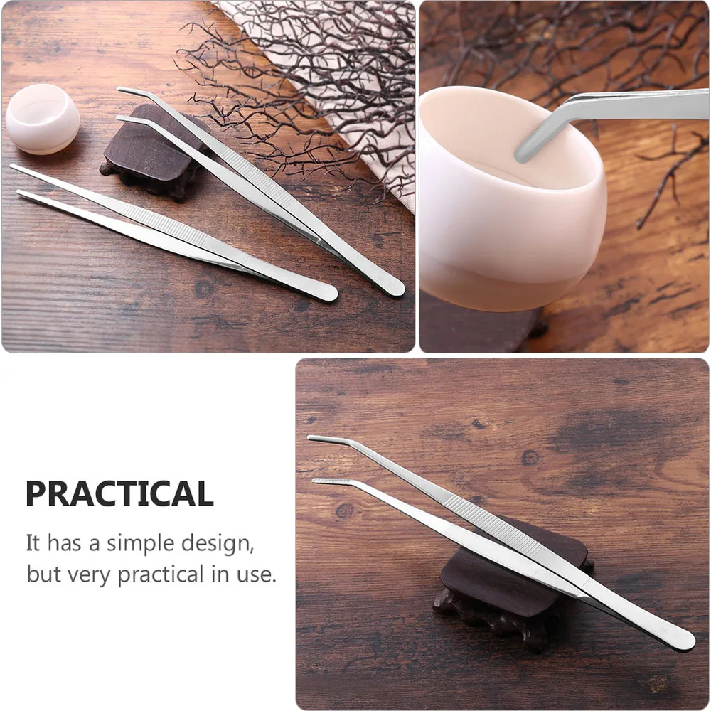 

3pcs Stainless Steel Tweezers Thicken Orthodontic Instrument