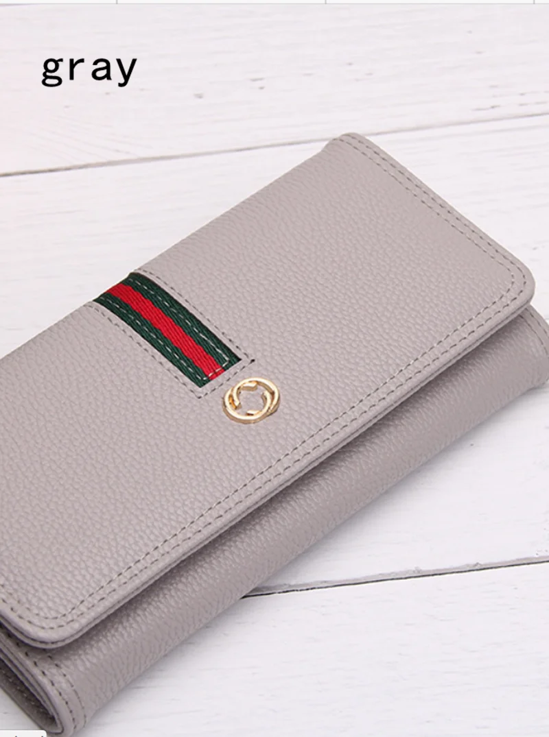 Женский Длинный складной кошелек модный зажим для кошелька | Багаж и сумки