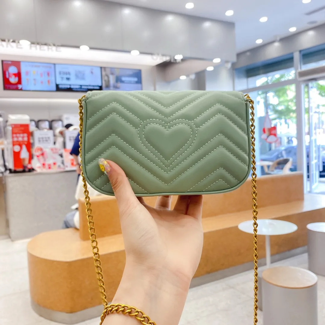 

+Box Small size Luxury brand women Designer classic Female Chain Shoulder bag