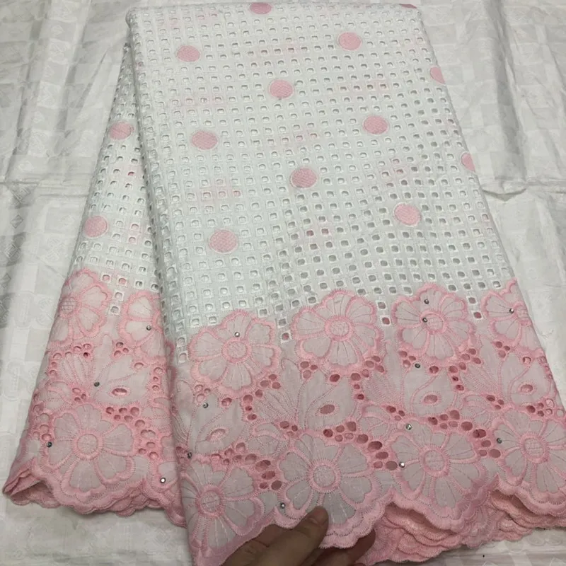 Нигерийский белый цвет Швейцарский польский кружевной вуаль кружевная ткань