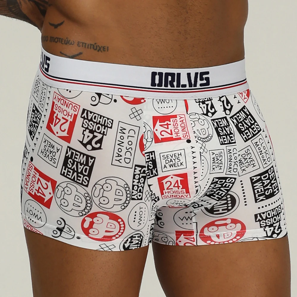 

Мужские хлопковые трусы-боксеры ORLVS, зеленые удобные трусы, сексуальное нижнее белье для мужчин, боксеры, бесплатная доставка, 2022Hot, M/L/XL/XXL, 2019