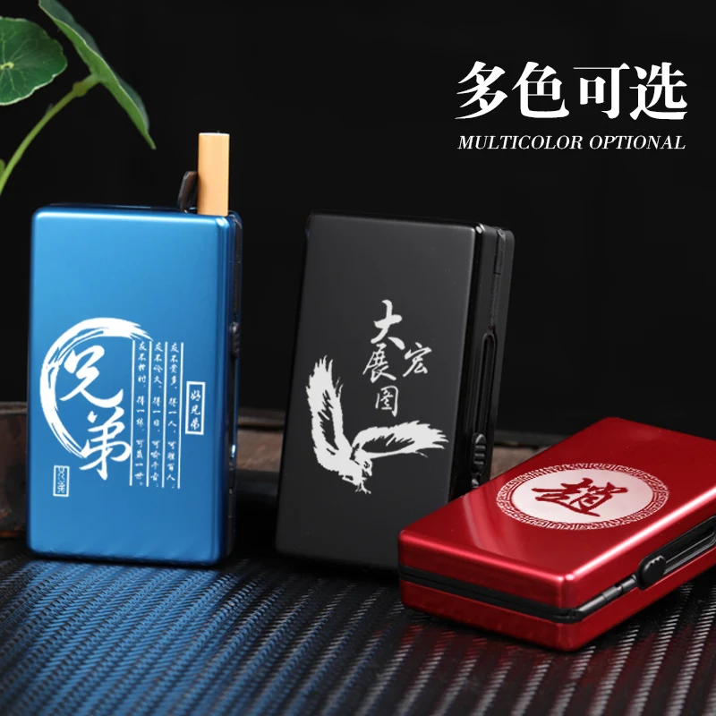 Чехол для сигарет с автоматической откидной крышкой светильник пластиковый