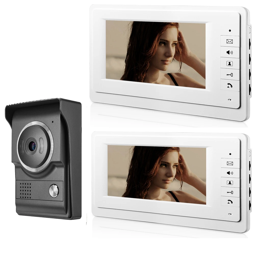Yobang Security 7 дюймовый видеодомофон фото и аудиодомофон комплекты для домофона IR