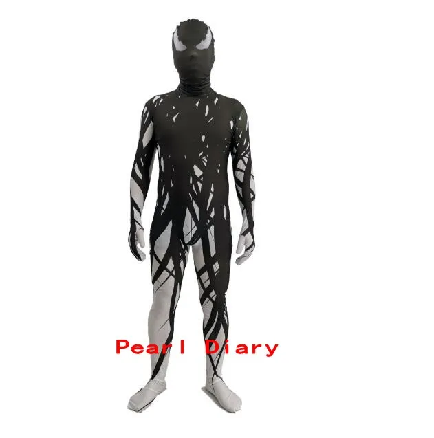 

new style Full Body Suit Spandex Zentai Bodysuit Halloween cosplay costume 3D digital print Ghost Series Anime Stage