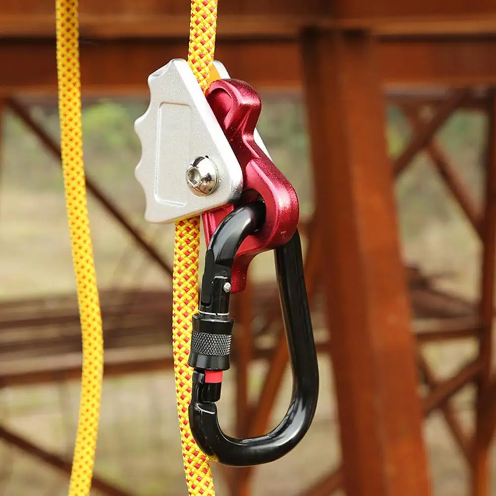 

15kN Rock Climbing Rope Grab Protection Equipment Rope Safety Mountaineering Parts Rock Climbing Accessory 8-12mm Rope Grab Tool