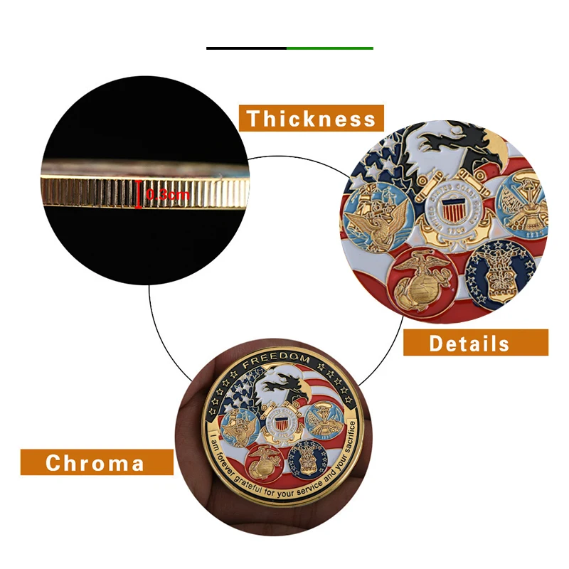 WR позолоченная монета США за свободу рождественские подарки американский Орл