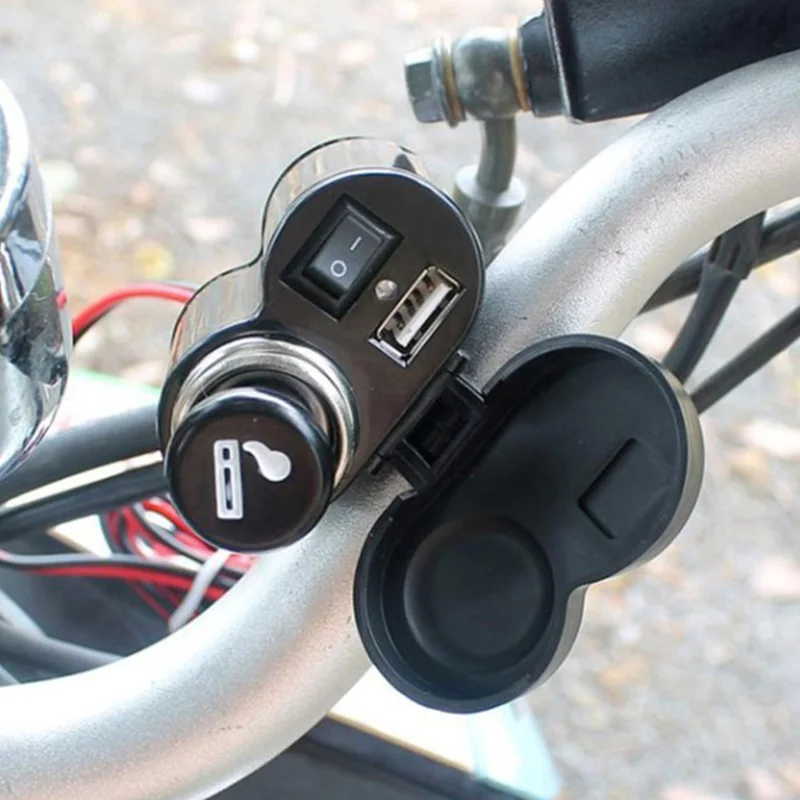 

Motorcycle electric car USB charging accessory multi-function cigarette lighter quick charge 12V
