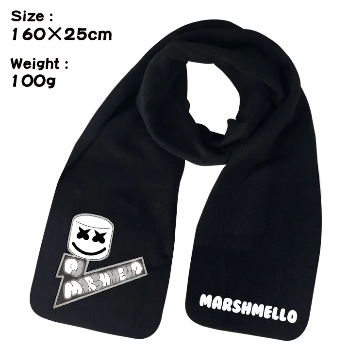 DJ Marshmello аксессуары для косплея аниме шарфы плед утолщение мягкий зимний теплый