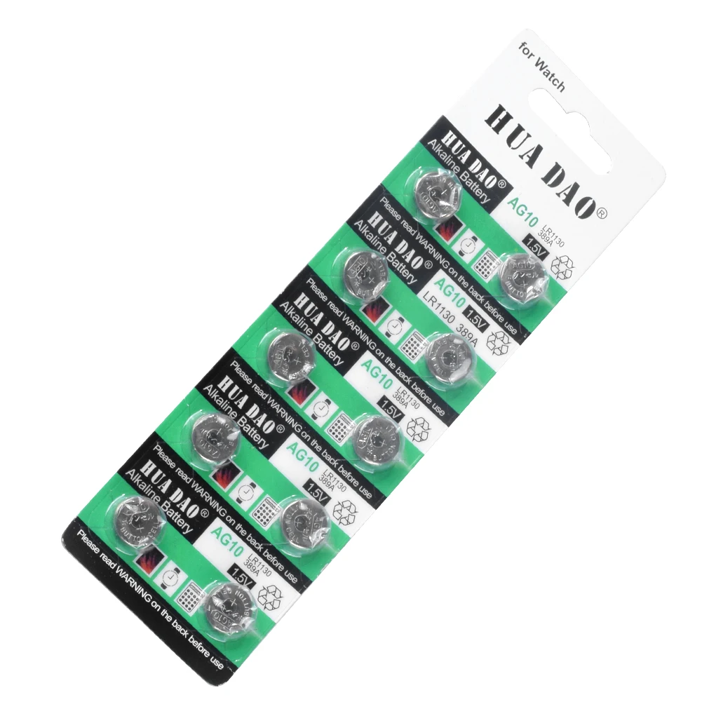 YCDC 10-100Pcs AG10 Button Cell Batteries 189 LR54 1.55V SR54 389 LR1130 Alkaline Battery Single Use For Watch Toys Remote | Электроника