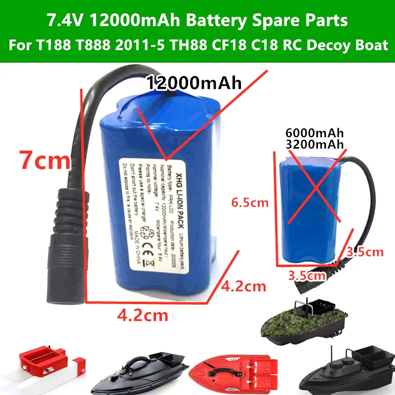 74 v 12000mah батарея запасные части дл